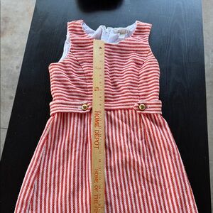 Banana Republic Red and White Striped  Dress